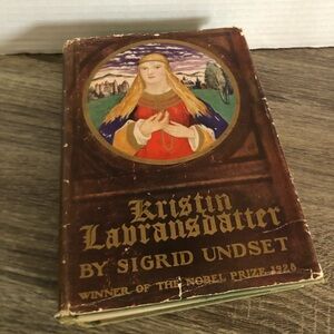 1936 Kristin Lavransdatter Book by Sigrid Undset